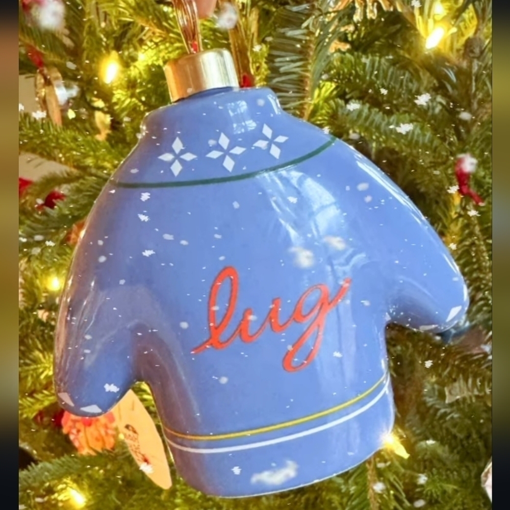 NEW LUG Bags Holiday Sweater Ornament